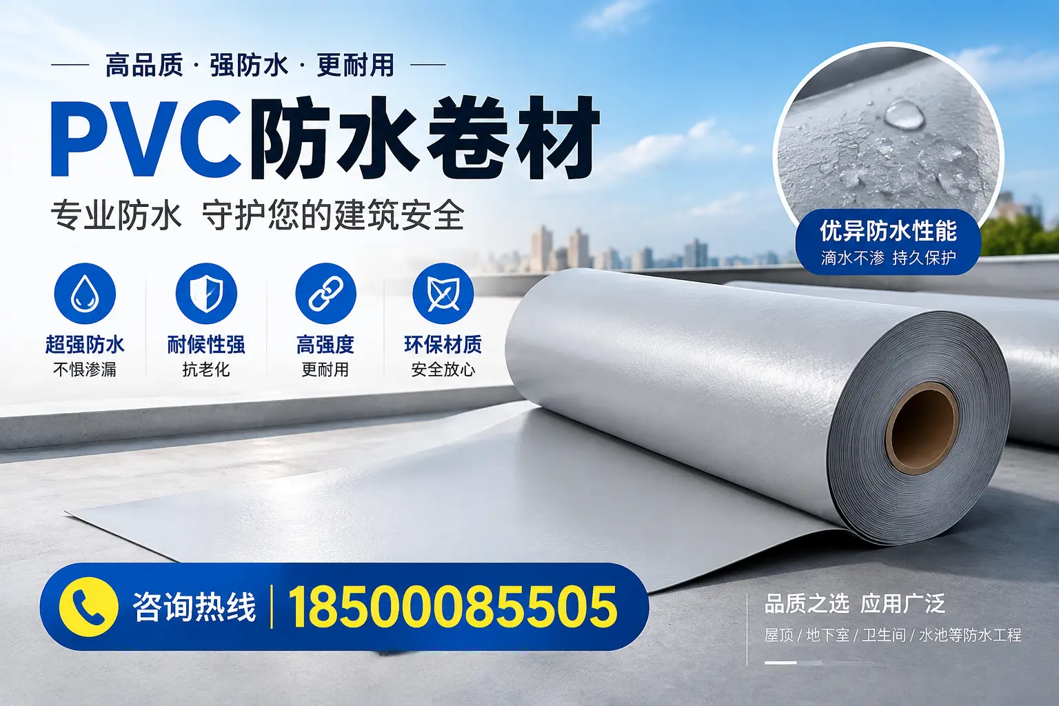 株洲地区pvc防水卷材的市场现状与发展趋势