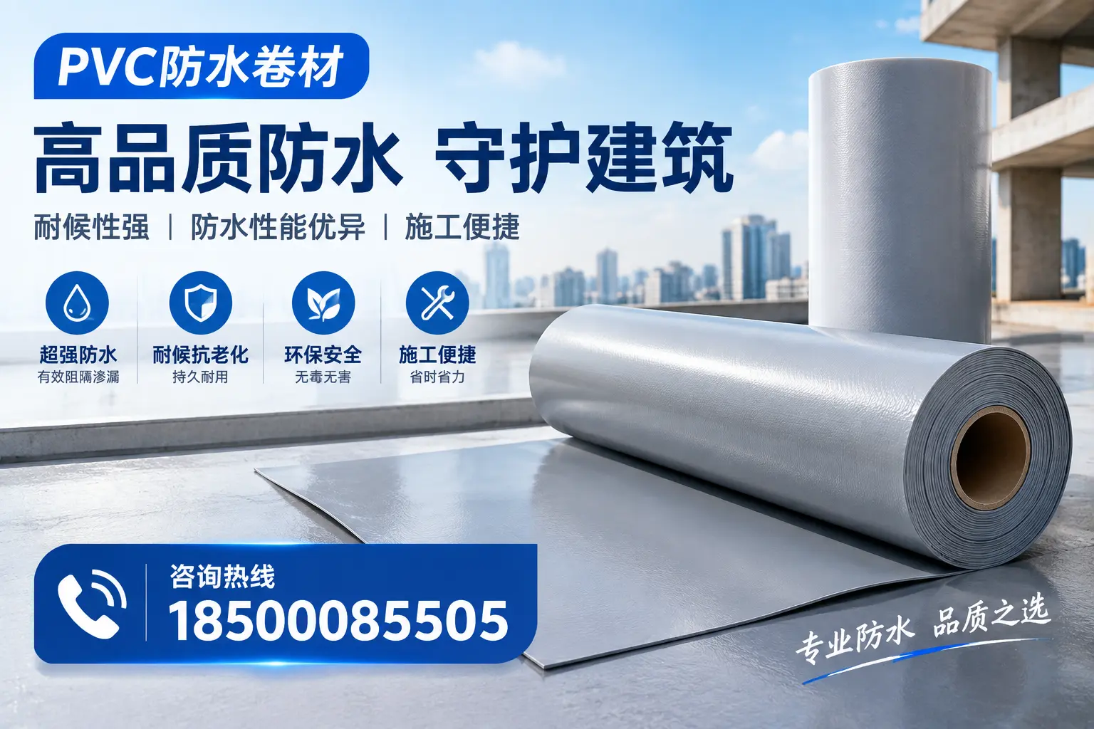 PVC防水卷材的防水效果评测，适合株洲的科学依据